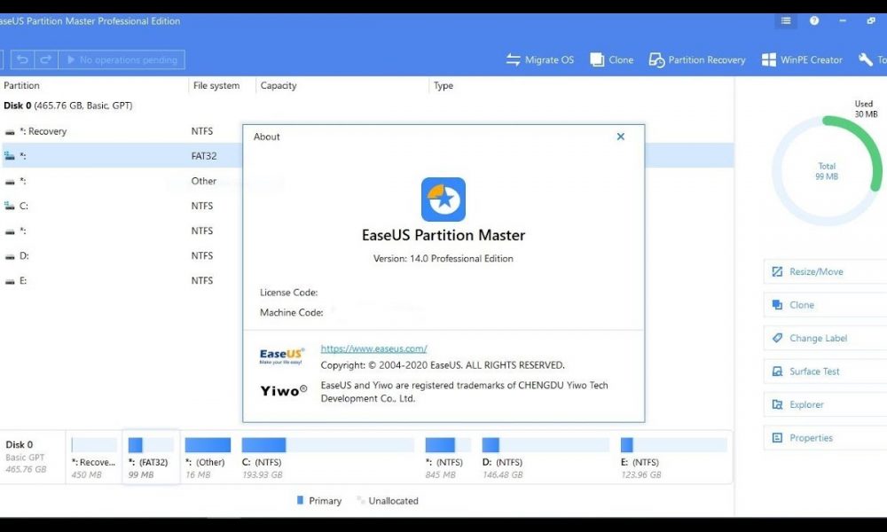 easeus partition maste license code