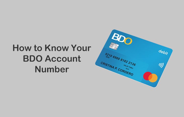 Bdo Account Number